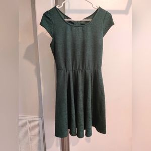 Green a-line dress